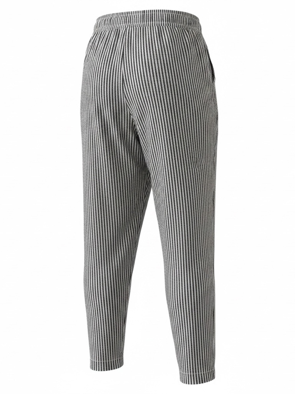 Striped Black and White Women’s pull on clam digger